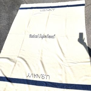 WWII Navy Medical Wool Blanket